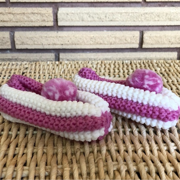 Kid's Handmade Phentex Yarn Slippers - 8.5 Toddler - Children's Slippers - Picture 6 of 8